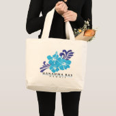 Grand Tote Bag Fleur bleue de ketmie d'Hawaï (Devant (produit))