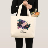 Grand Tote Bag Fleur céleste (Devant (produit))