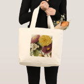 Grand Tote Bag Fleur de chrysanthème mère florale (Devant (produit))