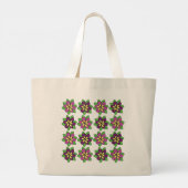 Grand Tote Bag Fleur de clématite pourpre (Dos)