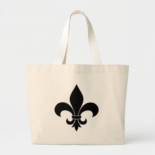 Grand Tote Bag Fleur de lis Motif Classic (Devant)