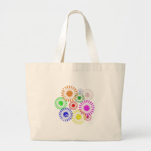 Grand Tote Bag Fleur en panne