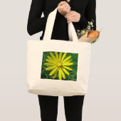 Grand Tote Bag Fleur jaune (Devant (produit))
