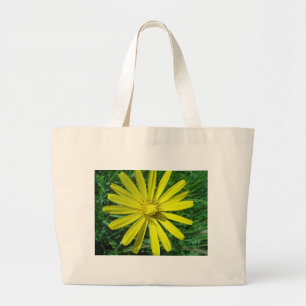 Grand Tote Bag Fleur jaune