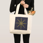 Grand Tote Bag Fleur Quickdraw (Devant (produit))