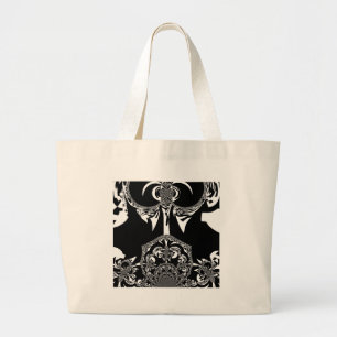 Grand Tote Bag Fleur tribale