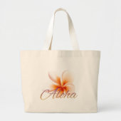 GRAND TOTE BAG FLEUR TROPICALE ALOHA  (Devant)