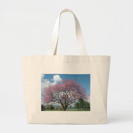 Grand Tote Bag fleurs de cerisier (Devant)