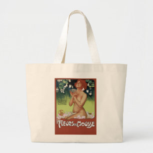 Grand Tote Bag Fleurs de Mousse