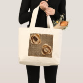 Grand Tote Bag Fleurs de pistaches (Devant (produit))