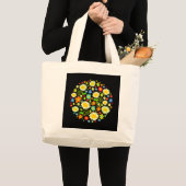 Grand Tote Bag Fleurs de printemps (Devant (produit))