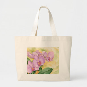 Grand Tote Bag Fleurs d'orchidée de Phalaenopsis - multi