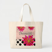 Grand Tote Bag Fleurs lunatiques de pharmacien (Devant)