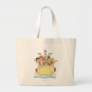 Grand Tote Bag Flintstones Family Roadtrip