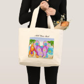 Grand Tote Bag Flip Flop Fourre-tout par SRF (Devant (produit))