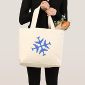 Grand Tote Bag Flocon de neige d'avion (Devant (produit))