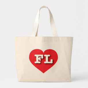 Grand Tote Bag Florida Red Heart - J'aime FL