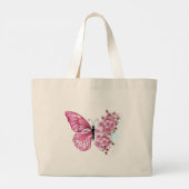Grand Tote Bag Flower Butterfly (Dos)