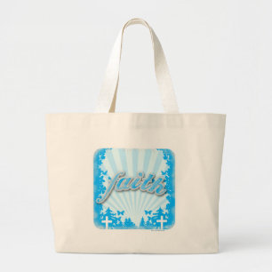 Grand Tote Bag Foi Déclaration chrétienne Motivation Art Moto
