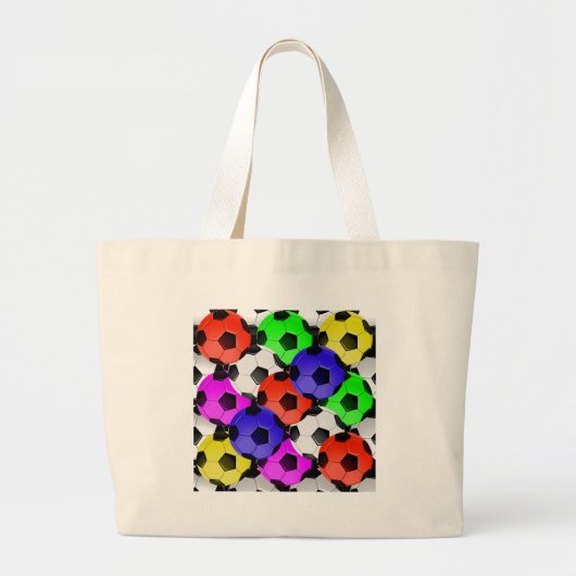 Grand Tote Bag Football américain multicolore (Devant)