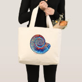 Grand Tote Bag Fossile d'ammonite (Devant (produit))