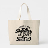 Grand Tote Bag Fouillis Contrôlé (Dos)