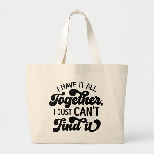 Grand Tote Bag Fouillis Contrôlé (Devant)