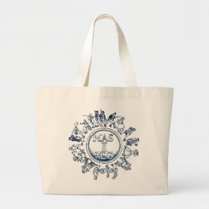 Grand Tote Bag Fourre-tout de canvas 2MA