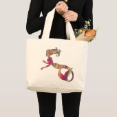 Grand Tote Bag Fourre-tout - éléphant - sirène (Devant (produit))