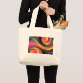 Grand Tote Bag fourre-tout jumbo multicolore. (Devant (produit))