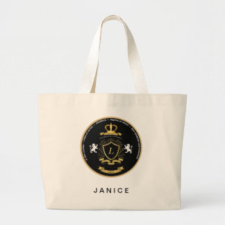 Grand Tote Bag Fourre-tout Jumbo personnalisée avec crête