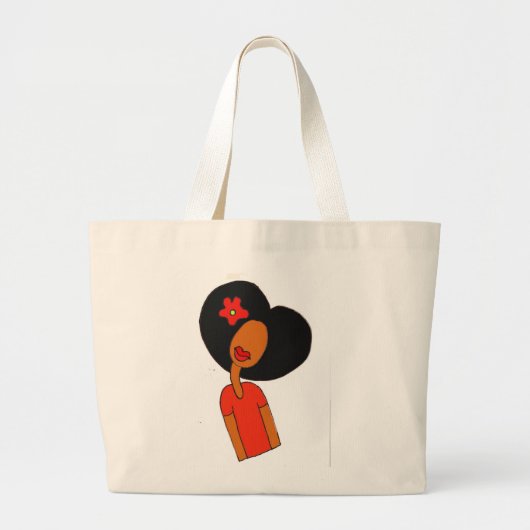 Grand Tote Bag Fourre-tout naturelle (Devant)