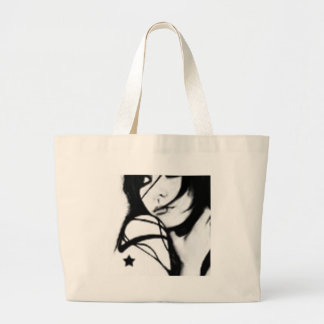 Grand Tote Bag Fourre-tout noir et blanc
