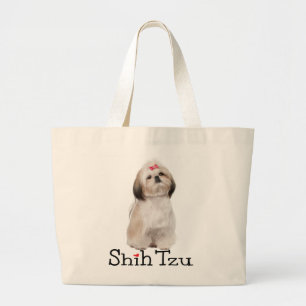 Grand Tote Bag Fourre-tout réutilisable : Le Chien Chien Chiffre 