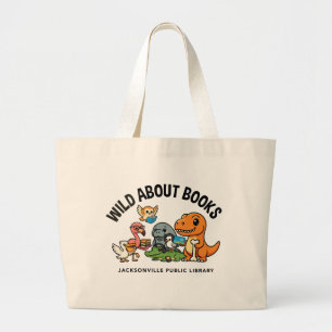 Grand Tote Bag Fous de livres en gros