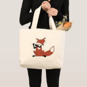 Grand Tote Bag Fox jouant la cannelure (Devant (produit))
