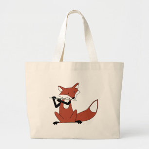 Grand Tote Bag Fox jouant la cannelure