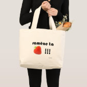 Grand Tote Bag fraise (Devant (produit))