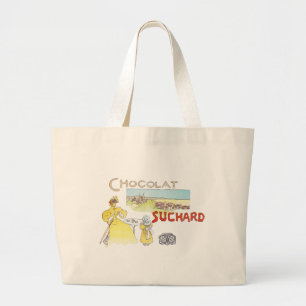 Grand Tote Bag Français Chocolat Victorian Candy Sucre