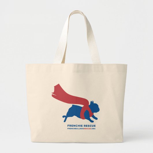 Grand Tote Bag Frenchie superbe (Devant)
