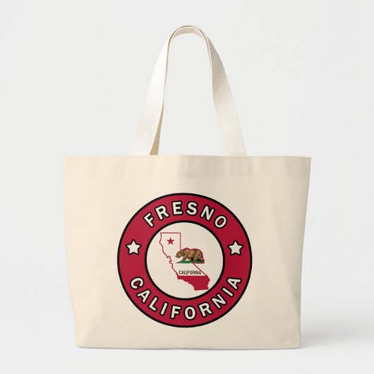 Grand Tote Bag Fresno Californie (Devant)