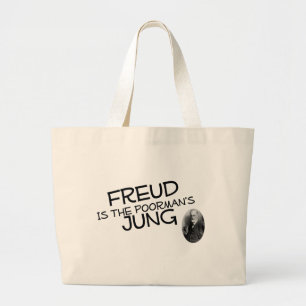 Grand Tote Bag Freud est le Jung du Poorman