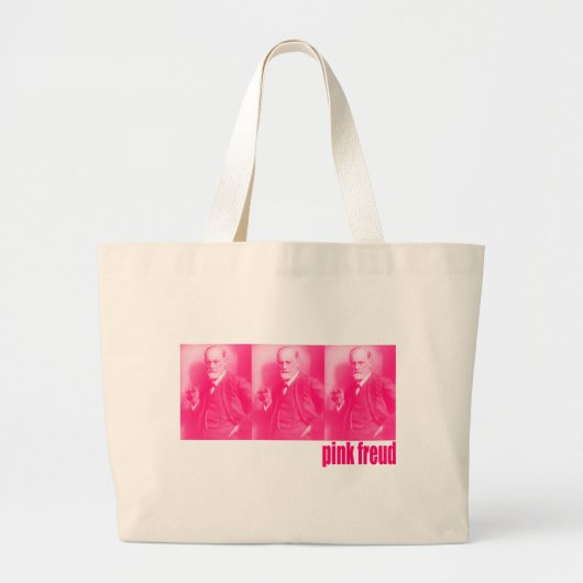 Grand Tote Bag Freud rose (Devant)