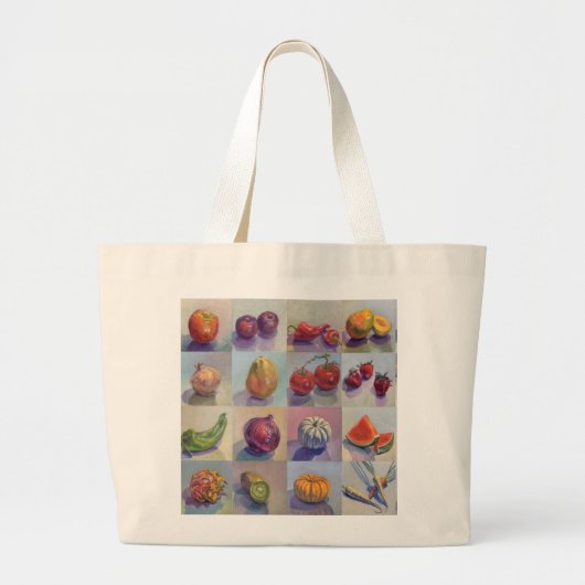 Grand Tote Bag Fruit et Veggie Fourre-tout (Devant)