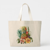 Grand Tote Bag Fruit Tropical Ananas (Dos)