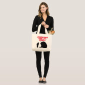 GRAND TOTE BAG FUMER N'EST PAS COOL, C'EST MORT (Devant (modèle))
