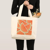 Grand Tote Bag Funky melon (Devant (produit))