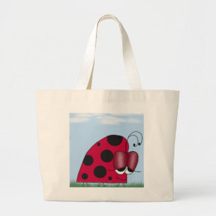 Grand Tote Bag Funny and Euphoric Ladybug