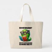 Grand Tote Bag Funny Bookworm? Encyclopediaworm is More Like It! (Dos)