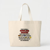 Grand Tote Bag Funny Bowling Coach ... OMG WTF LOL (Devant)